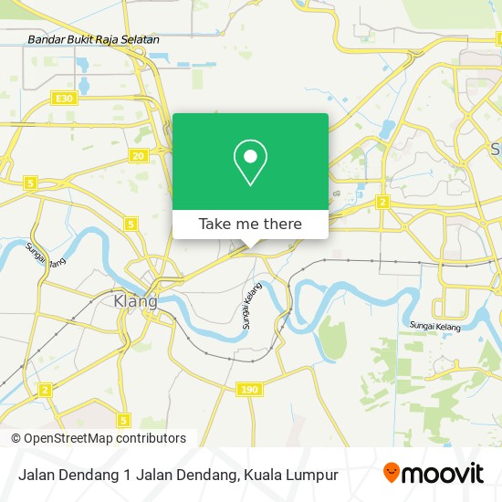 Peta Jalan Dendang 1 Jalan Dendang