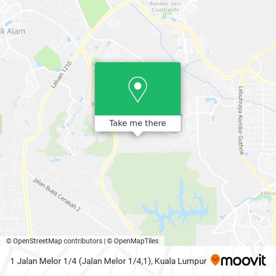 Peta 1 Jalan Melor 1 / 4