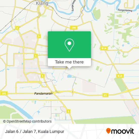 Jalan 6 / Jalan 7 map