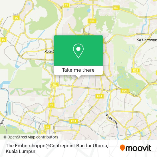 The Embershoppe@Centrepoint Bandar Utama map