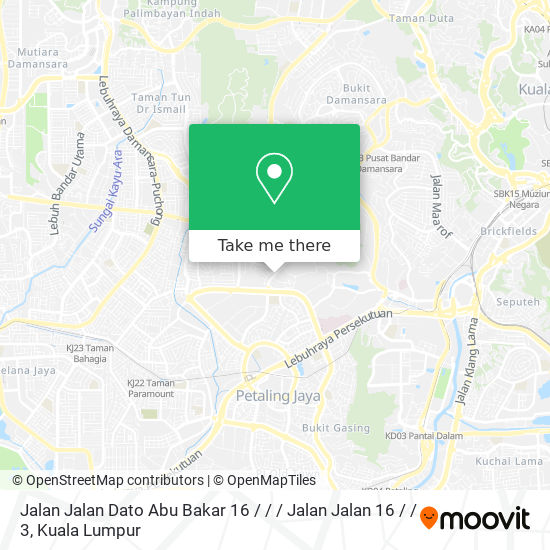 Jalan Jalan Dato Abu Bakar 16 / / / Jalan Jalan 16 / / 3 map