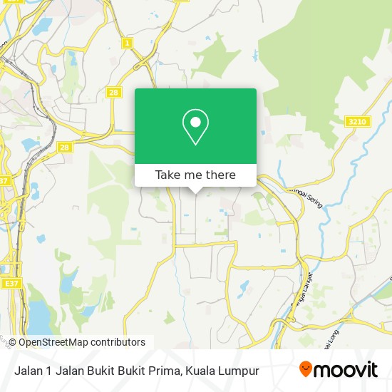 Jalan 1 Jalan Bukit Bukit Prima map