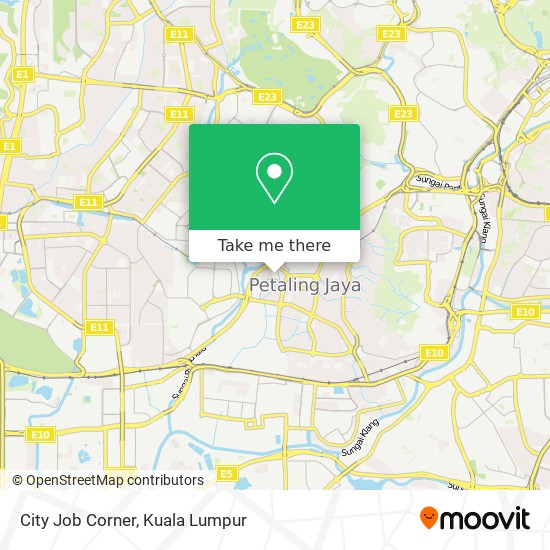 City Job Corner map