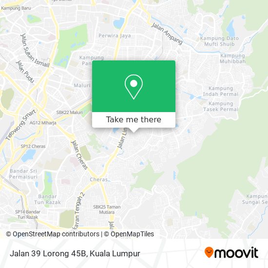 Peta Jalan 39 Lorong 45B