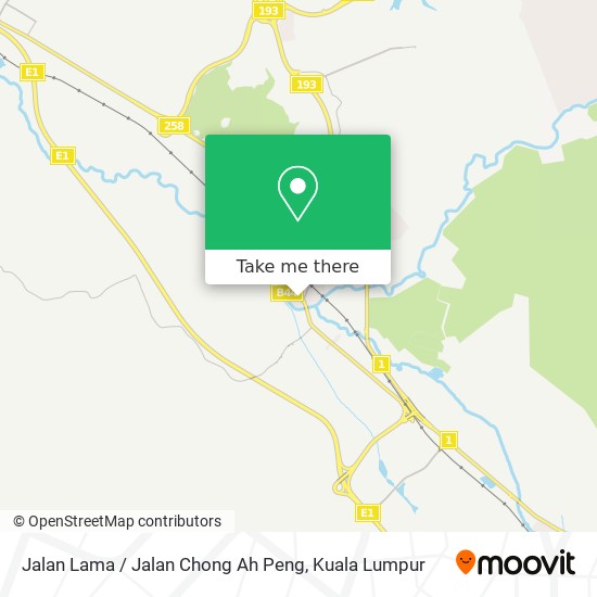 Peta Jalan Lama / Jalan Chong Ah Peng