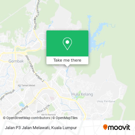 Jalan P3 Jalan Melawati map