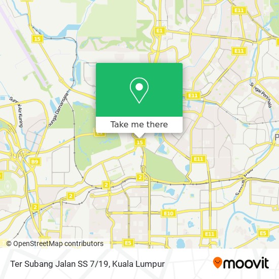 Ter Subang Jalan SS 7/19 map