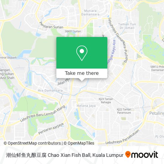 潮仙鲜鱼丸酿豆腐 Chao Xian Fish Ball map