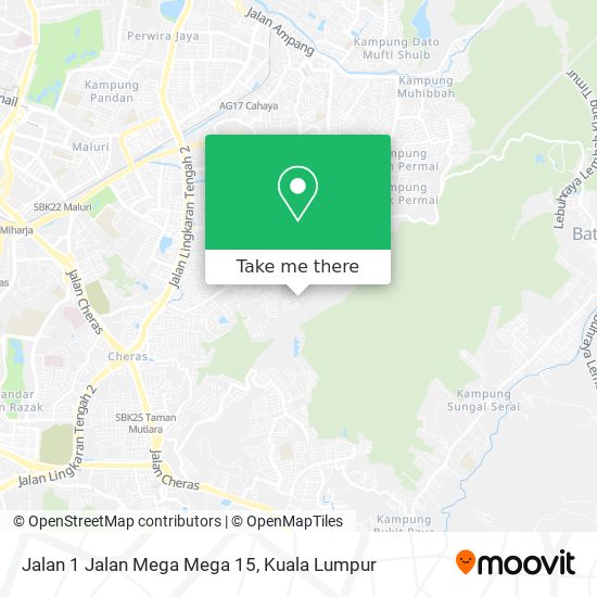 Jalan 1 Jalan Mega Mega 15 map