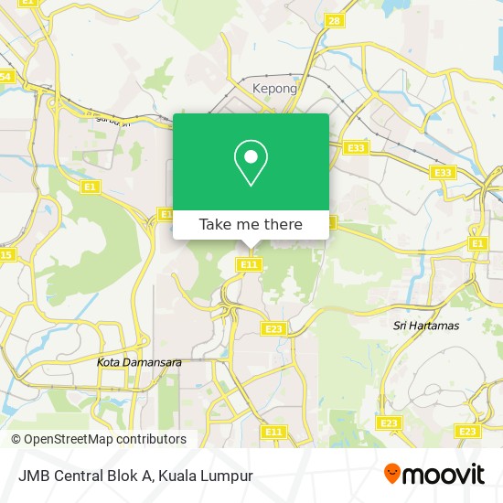 JMB Central Blok A map