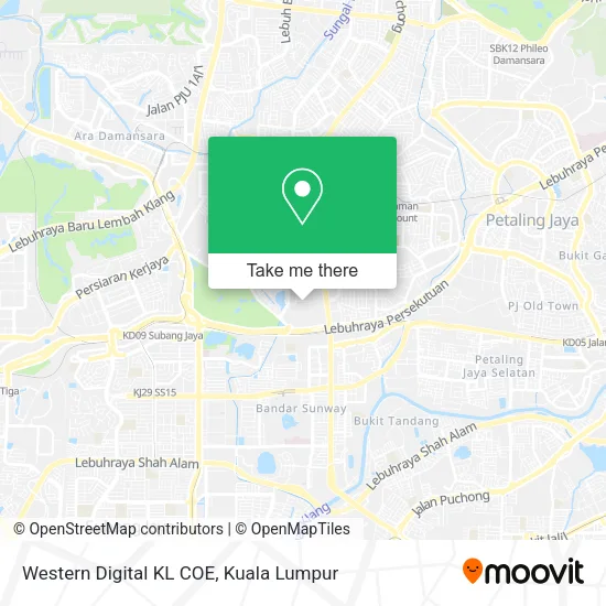 Western Digital KL COE map