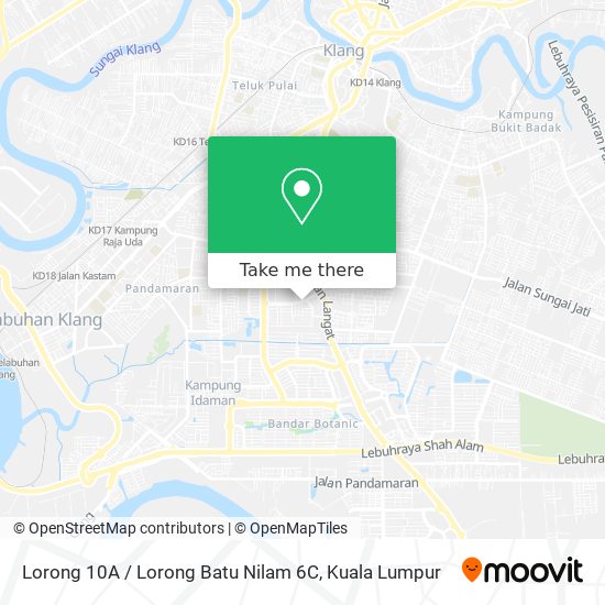 Peta Lorong 10A / Lorong Batu Nilam 6C