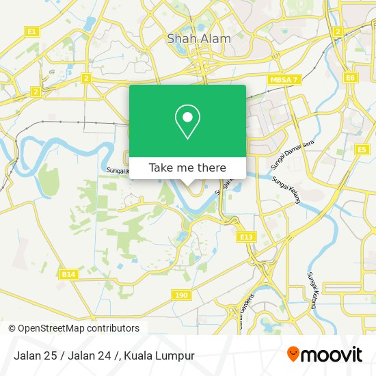 Jalan 25 / Jalan 24 / map