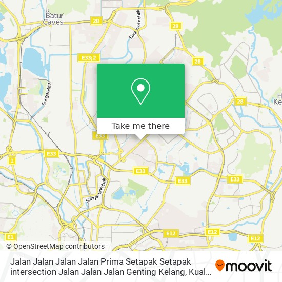 Jalan Jalan Jalan Jalan Prima Setapak Setapak intersection Jalan Jalan Jalan Genting Kelang map