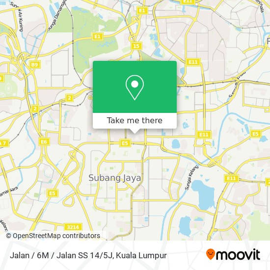 Peta Jalan / 6M / Jalan SS 14/5J