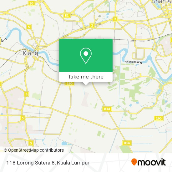 Peta 118 Lorong Sutera 8