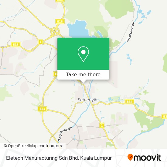 Eletech Manufacturing Sdn Bhd map