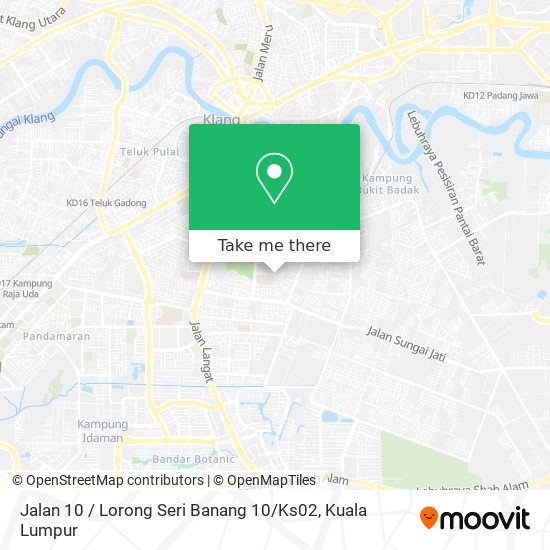 Peta Jalan 10 / Lorong Seri Banang 10 / Ks02