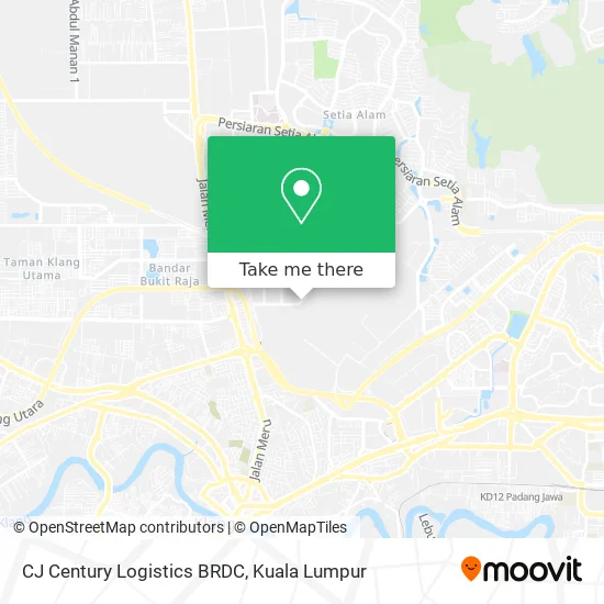 CJ Century Logistics BRDC map