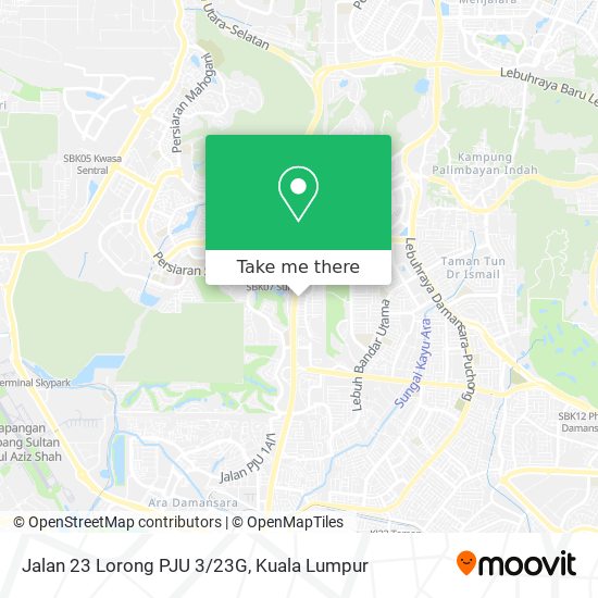 Peta Jalan 23 Lorong PJU 3/23G