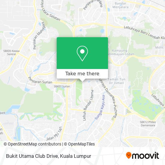 Peta Bukit Utama Club Drive