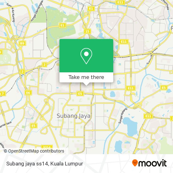 Subang jaya ss14 map