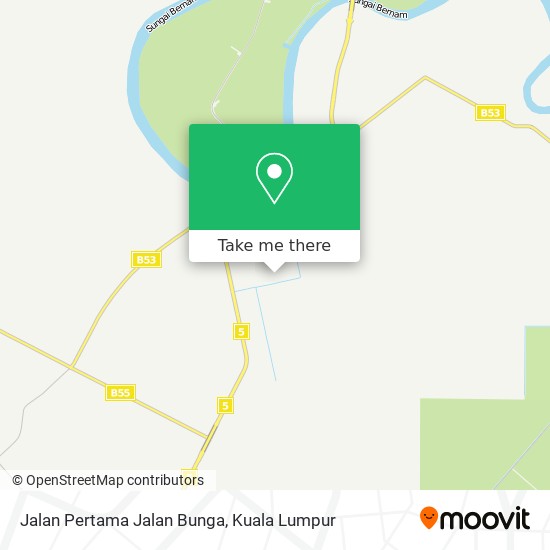 Jalan Pertama Jalan Bunga map