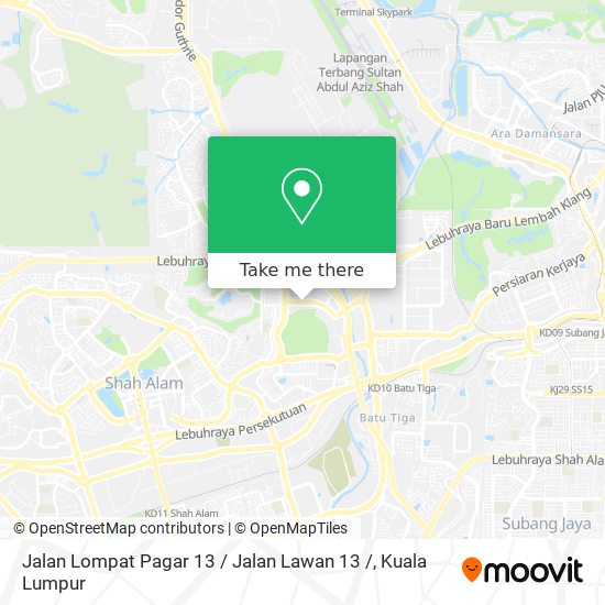 Peta Jalan Lompat Pagar 13 / Jalan Lawan 13 /