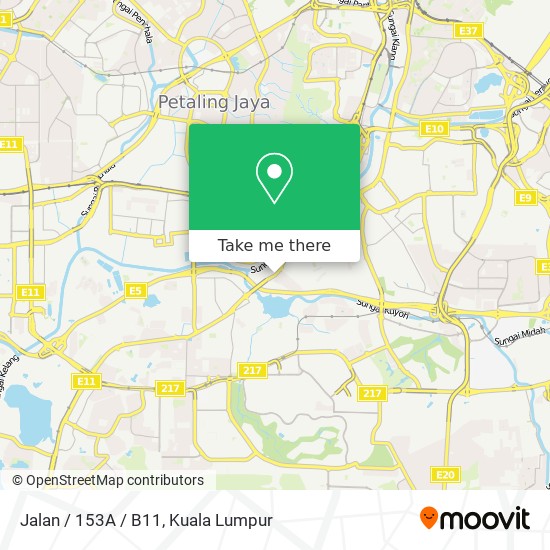 Jalan / 153A / B11 map