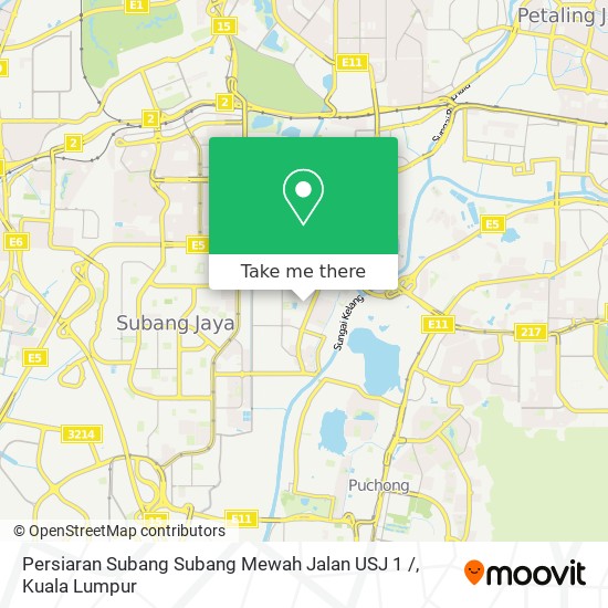 Persiaran Subang Subang Mewah Jalan USJ 1 / map