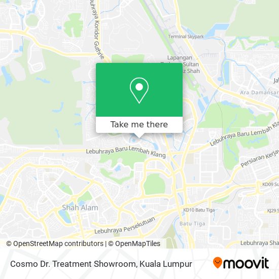 Cosmo Dr. Treatment Showroom map