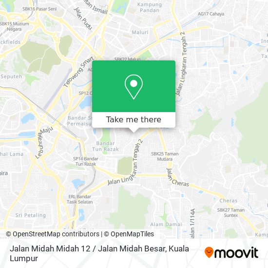 Jalan Midah Midah 12 / Jalan Midah Besar map