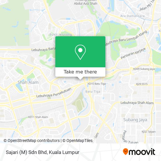 Sajari (M) Sdn Bhd map