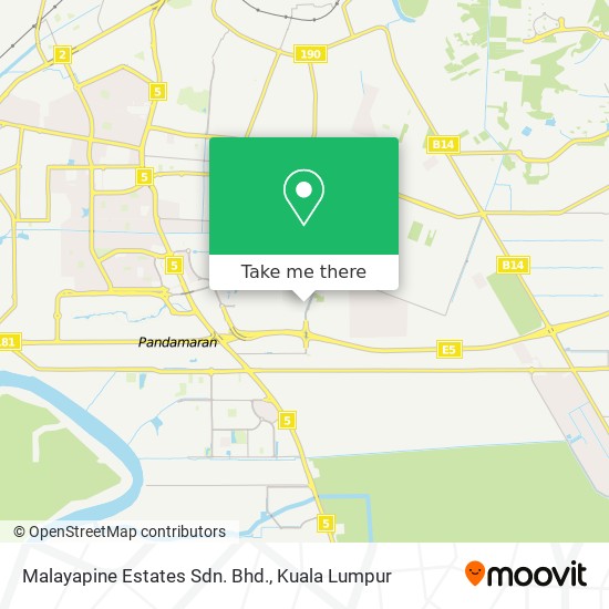 Malayapine Estates Sdn. Bhd. map