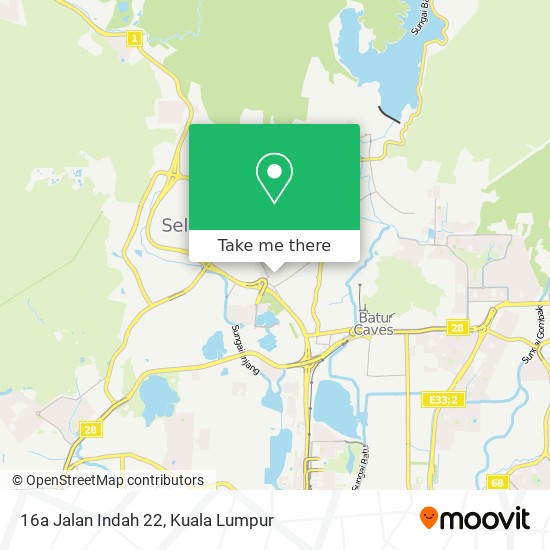 16a Jalan Indah 22 map