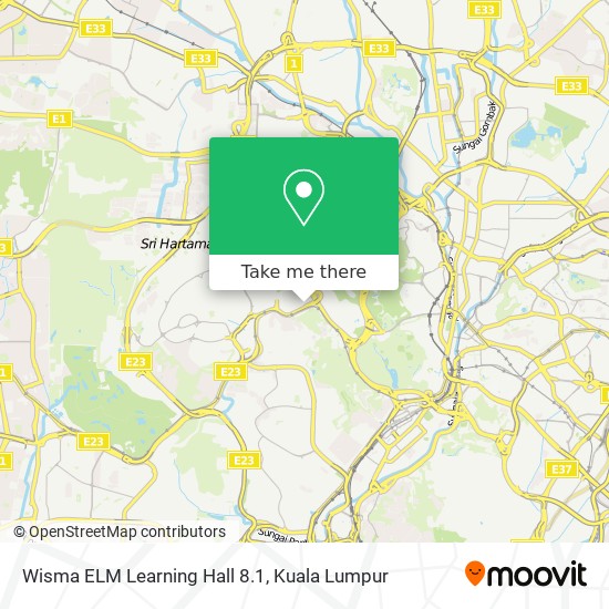 Wisma ELM Learning Hall 8.1 map