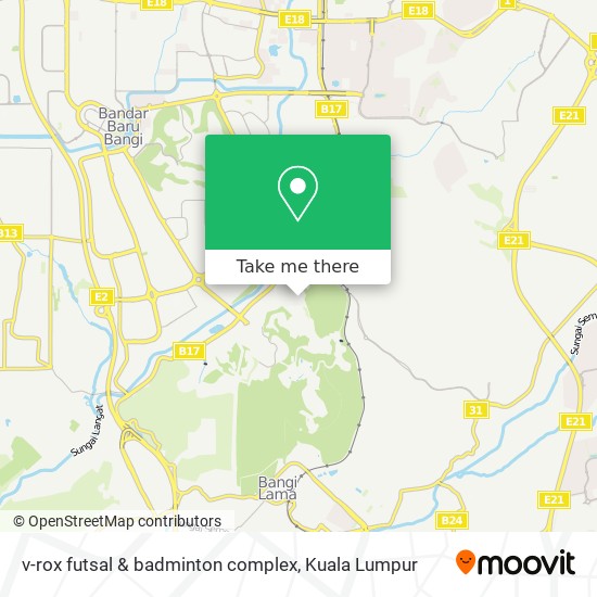 v-rox futsal & badminton complex map