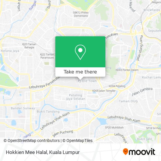 Hokkien Mee Halal map