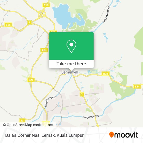 Bala's Corner Nasi Lemak map