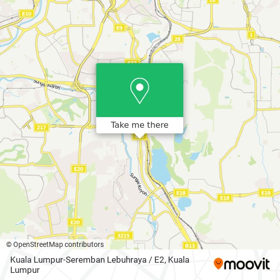 Kuala Lumpur-Seremban Lebuhraya / E2 map