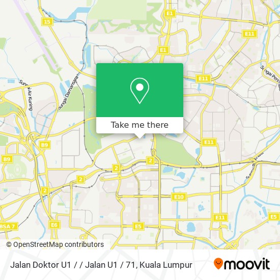 Jalan Doktor U1 / / Jalan U1 / 71 map