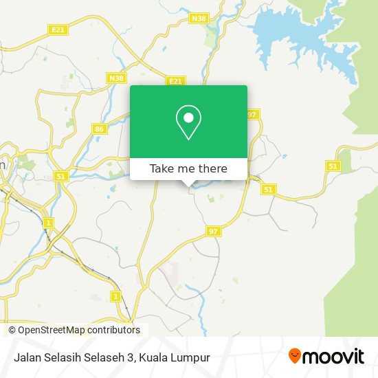 Jalan Selasih Selaseh 3 map