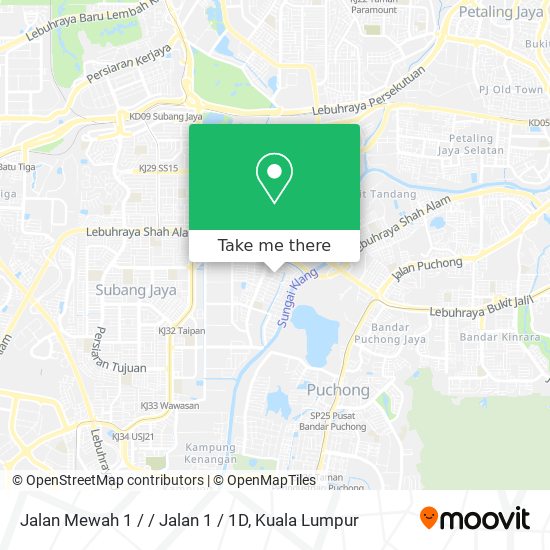 Jalan Mewah 1 / / Jalan 1 / 1D map