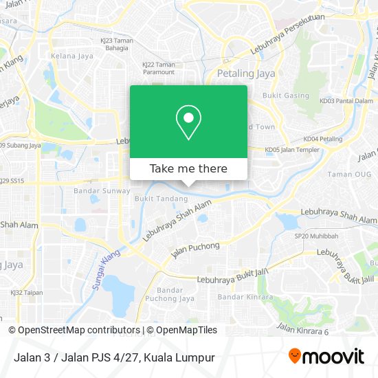 Jalan 3 / Jalan PJS 4/27 map