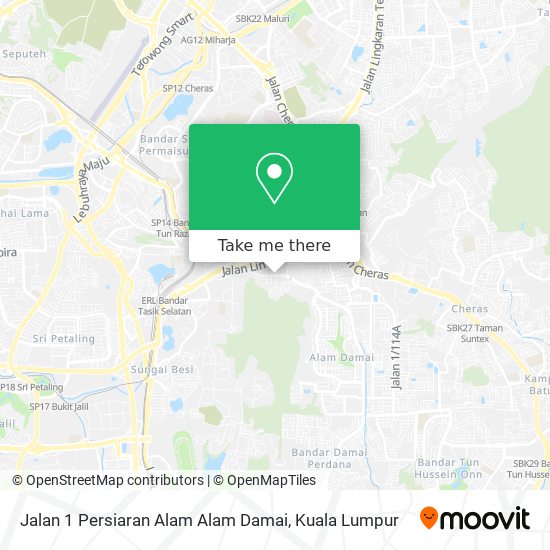 Peta Jalan 1 Persiaran Alam Alam Damai