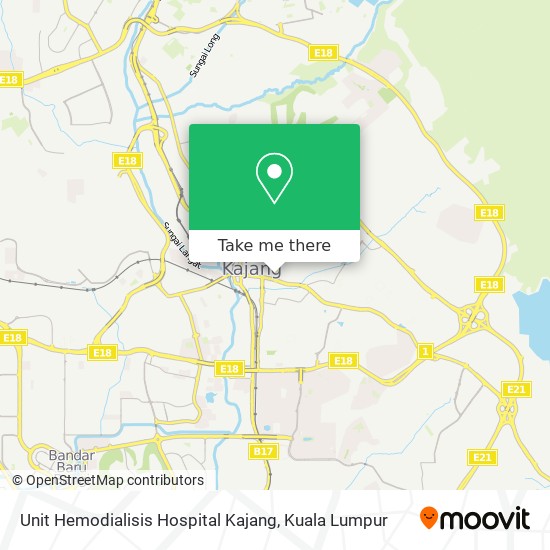 Unit Hemodialisis Hospital Kajang map