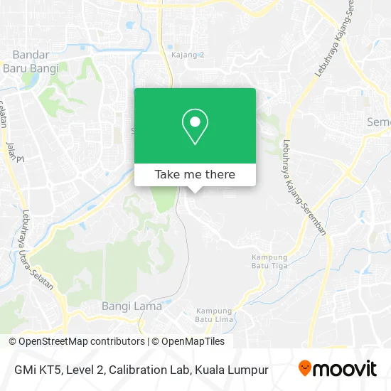 GMi KT5, Level 2, Calibration Lab map