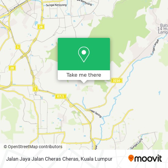 Peta Jalan Jaya Jalan Cheras Cheras