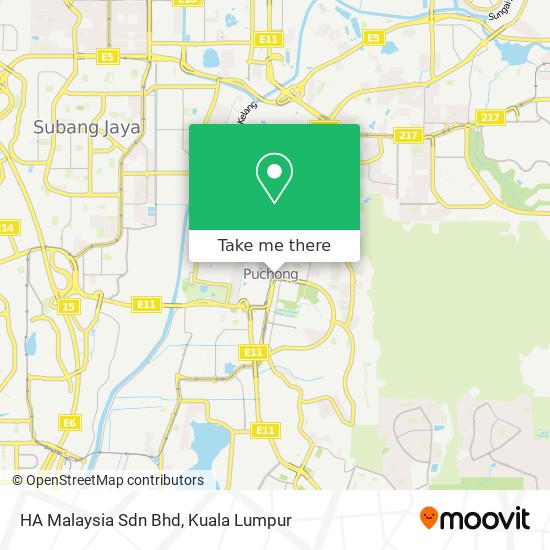 HA Malaysia Sdn Bhd map
