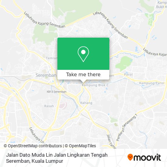 Jalan Dato Muda Lin Jalan Lingkaran Tengah Seremban map